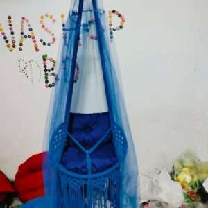 নিল কালার ১৮ ইঞ্চি দোলনা মশারি সহ